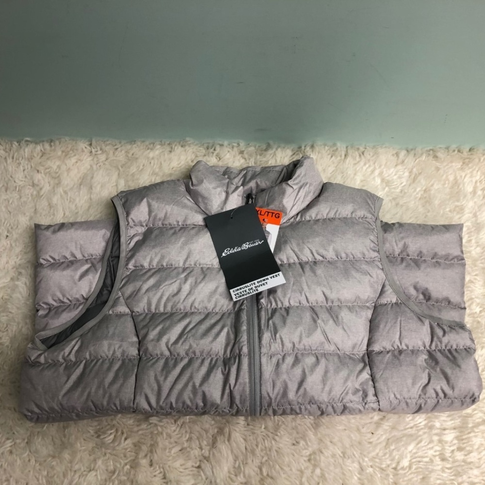 Eddie Bauer | Women's Cirruslite Down Vest | Light Grey | Size XXL - Picture 3 of 4